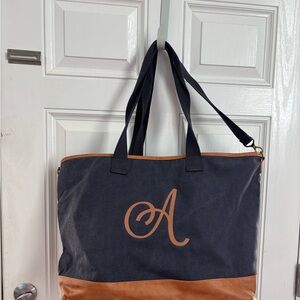 Thirty-One Black and Brown Travel Bag